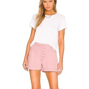 (A6) PISTOLA Tammy High Rise Trouser Short in Ash Rose High-rise, Size 29, NWT